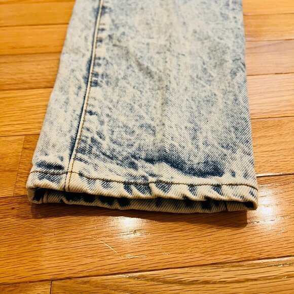 Vintage 80s CHIC Acid Wash High Rise Mom Jeans Tapered Pleated Size 14 W USA - Picture 10 of 16